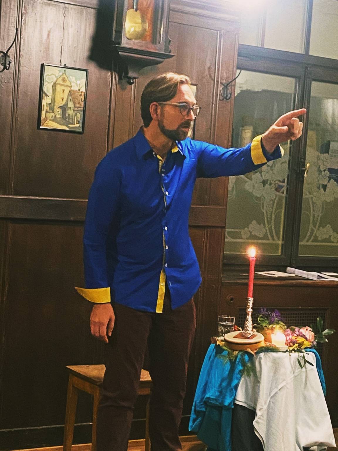 Armin Ziesemer beim Märchendinner für Erwachsene "Es war ein MAHL"