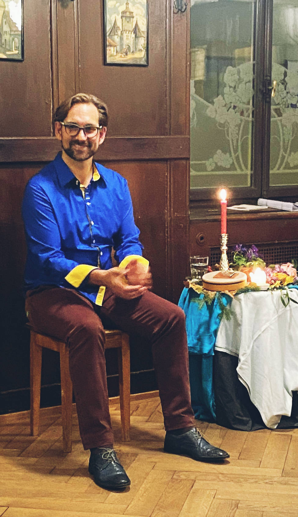Armin Ziesemer beim Märchendinner für Erwachsene